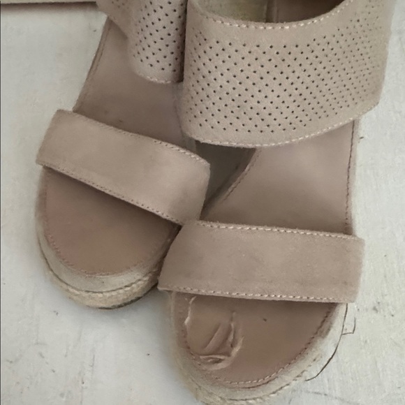 Skechers with Memory Foam Indigo Sky River Double Natural Wedges - Picture 6 of 7